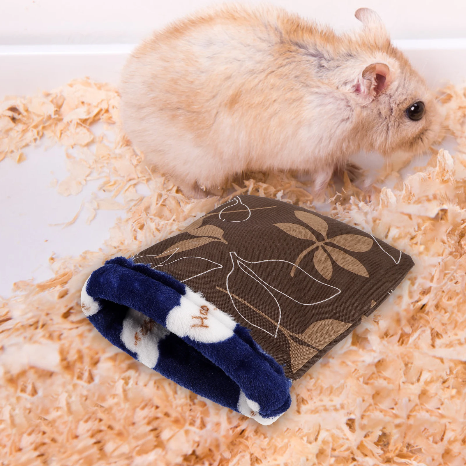 

Thermal Pet Sleep Sack Cozy Blanket for Hamsters Rabbit Snuggle Pouch Bed Winter Warm Fleece Nest Small Pets Sleeping Mat House