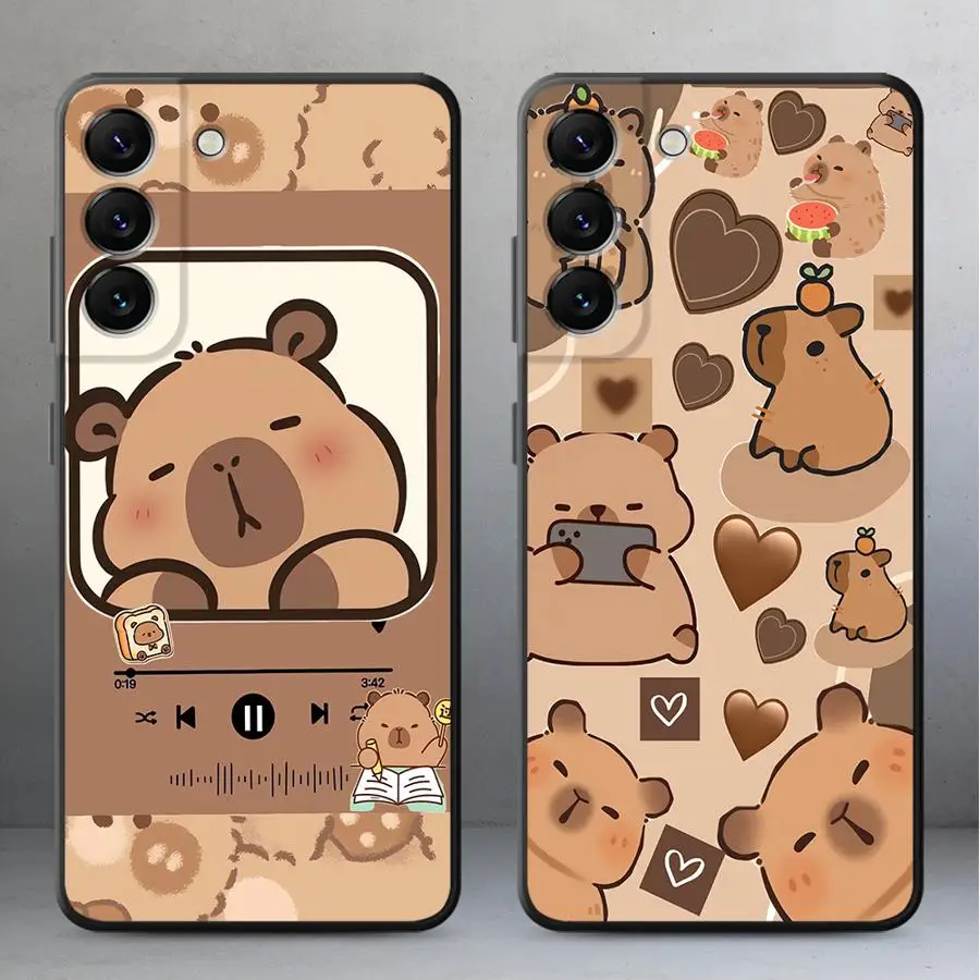 Handyhülle für Samsung Galaxy A57 A52 A36 A55 A23 A53 A35 A73 A51 A37 A22 A32 A25 A26 A24 A72 A71 Niedliches Capybara-Design