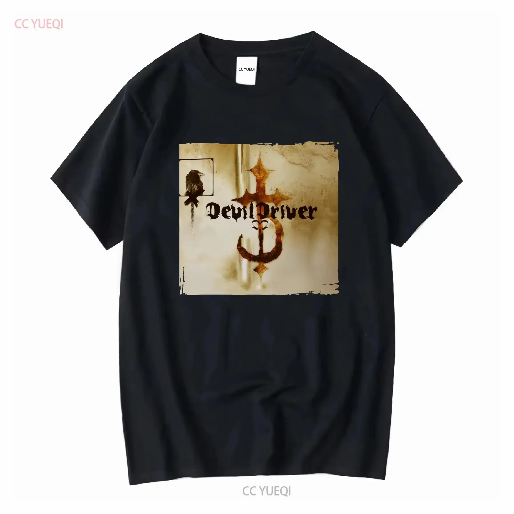 Vintage 2003 DevilDriver DEVIL DRIVER I Could Care Less Metal Band SHIRT L long sleeves vintage Washed Casual designer clothes