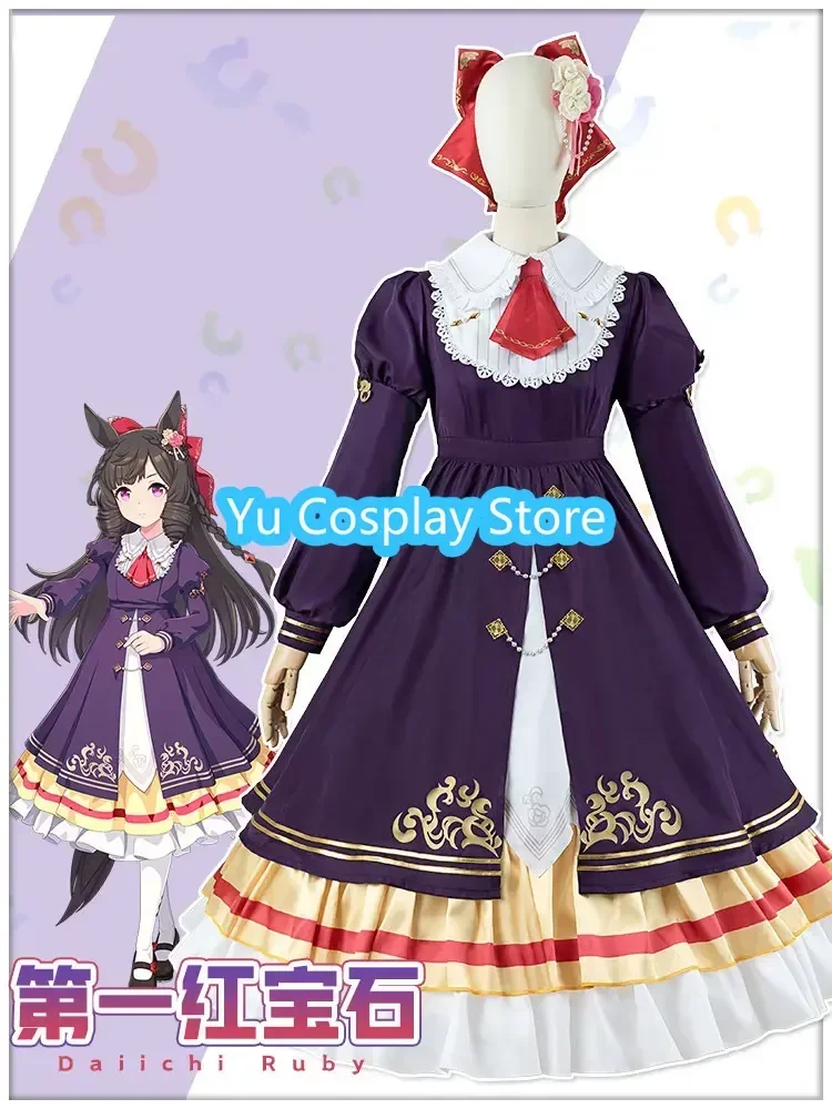 Game Pretty Derby Daiichi Ruby Cosplay Costume Women Cute Gothic Dress Party Suit Halloween Uniform Anime Clothing Custom Made