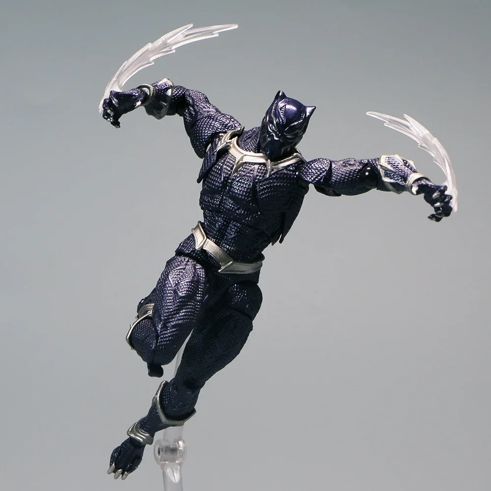 15cm Black Panther Super Hero Articulate Joints Moveable Action Figure Model Statue Collection Desktop Decoration Ornament Gifts