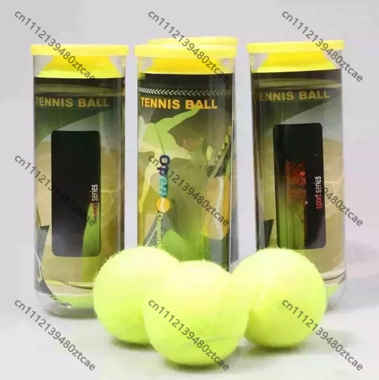 3 Pcs Tennis Balls Bucket Pack Wear Resistant Tennis Ball For China Open Standard Match Single Player Training Sports Ball