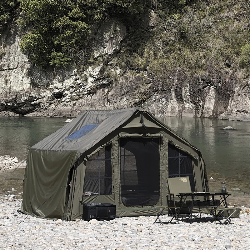 

Nordic Multi-functional Inflatable Tent Winter Outdoor Camping Overnight Warm Wind-resistant Tent Outdoor Furniture Canopy FYIT