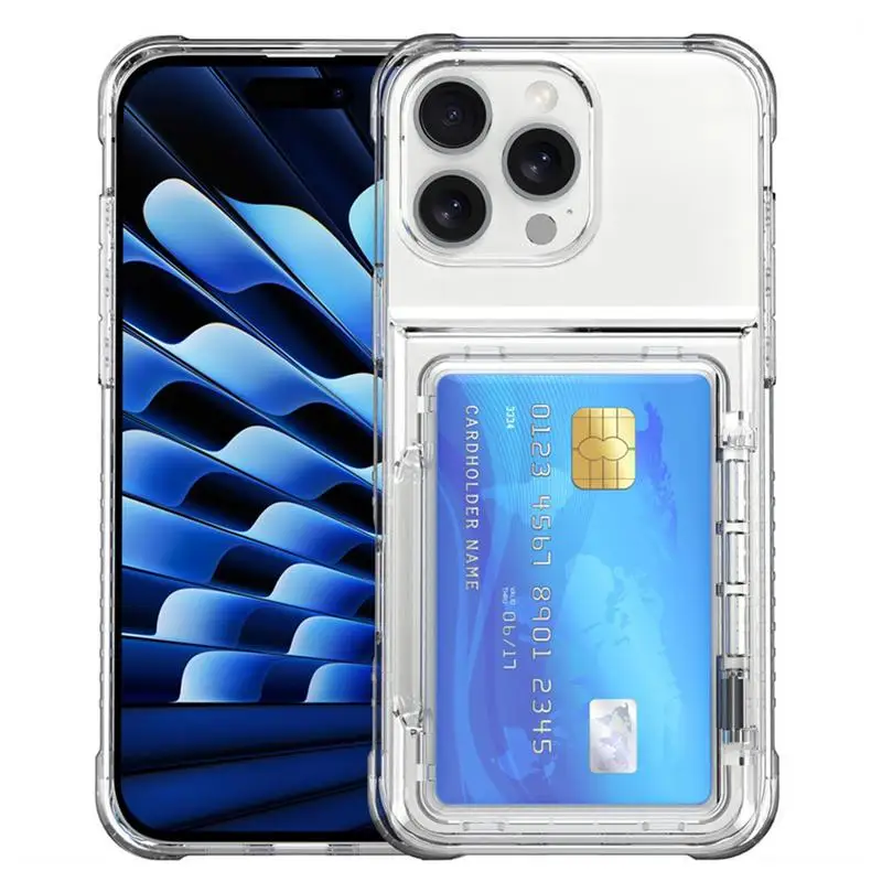 Capa protetora para celular, capa traseira com slot para cartão, anti-arranhões, capa protetora para homens e mulheres