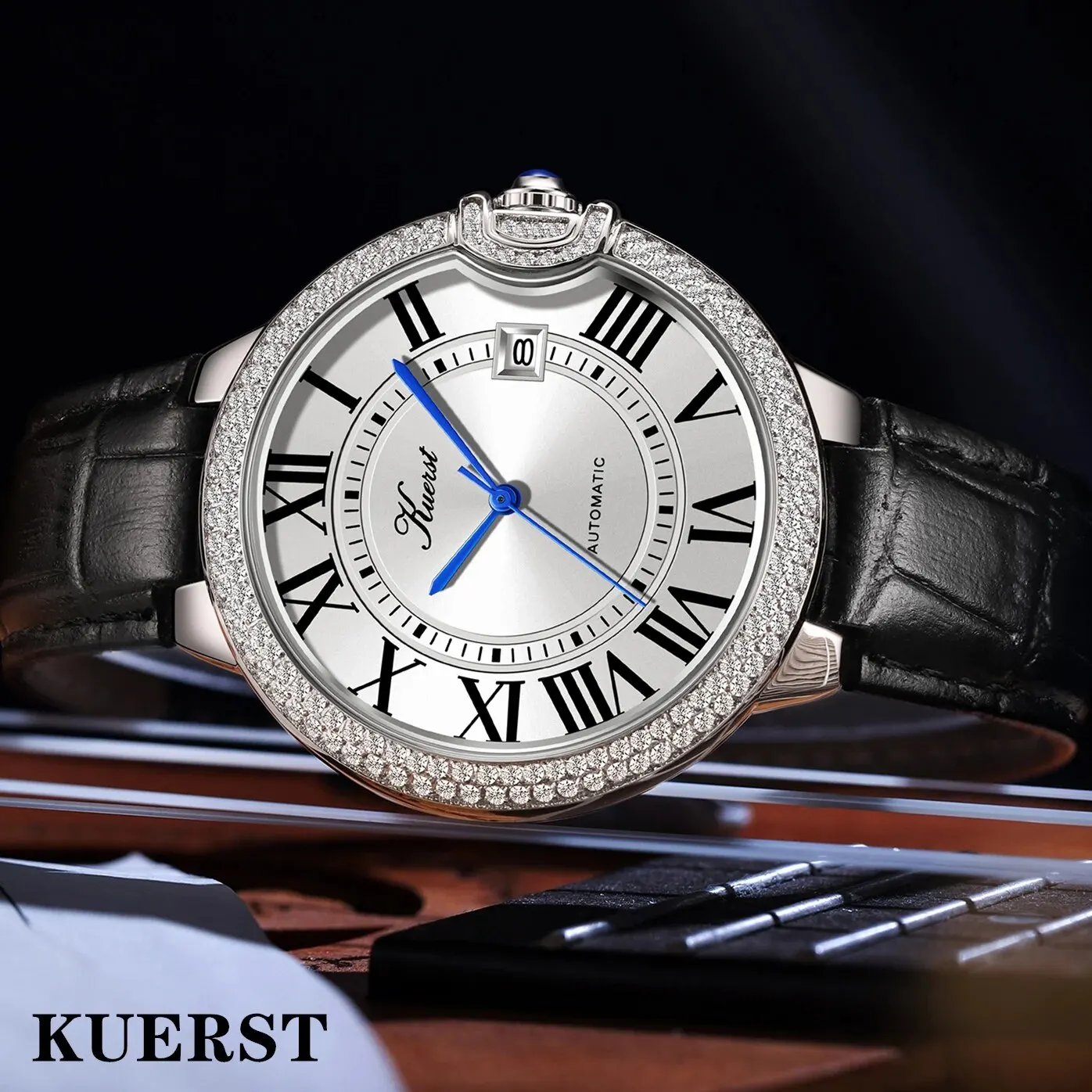 KUERST Designer Classic Teen Student Automatic Mechanical Watch Waterproof/calendar/simple Three Pins, Personality Cool Fashion