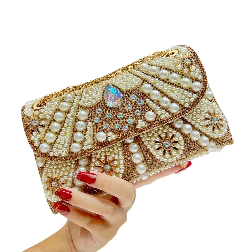 Sac à main de styliste en perles pour Banquet et diamant, sac à main à strass, sacs à bandoulière pour femmes, nouvelle collection