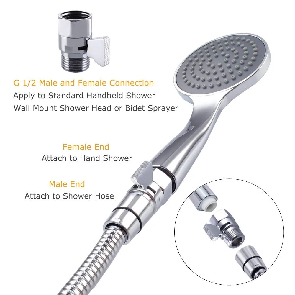 Shower Flow Control Angle Valve Brass Handheld Direct Valve Volume Adjust Device Water Pressure Flow Regulator Accessories