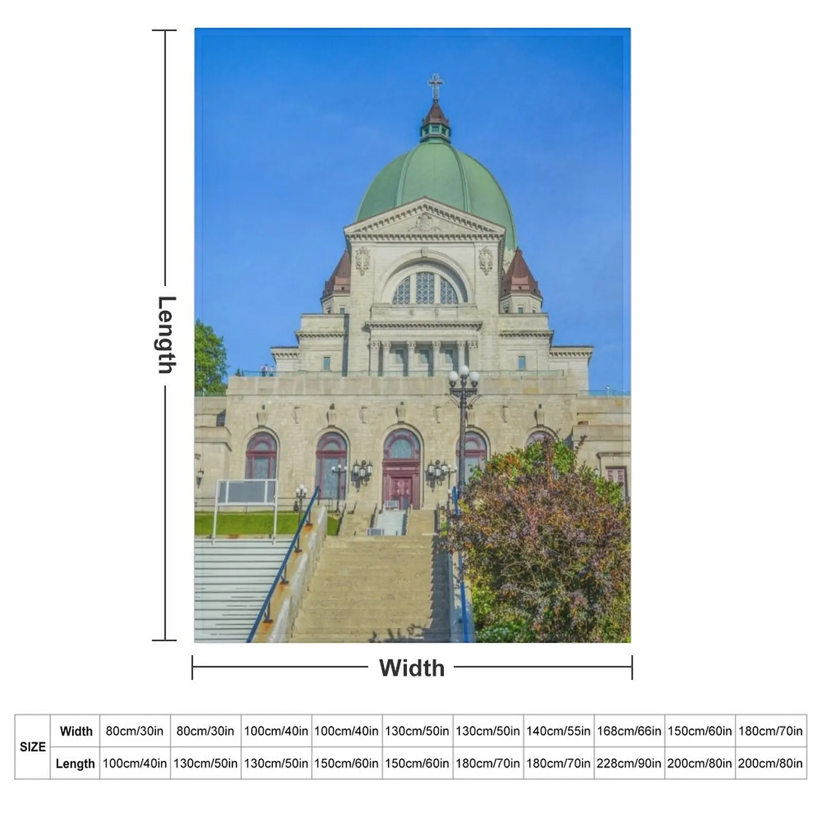 Saint Joseph Oratory Montreal Canada Throw Blanket Kid'S Polar Summer Beddings Beach Winter beds Soft Big Blankets
