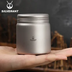 EDC Storage Box Outdoor Titanium Alloy Cylinder Coffee Tea Tank Cans Box Multifunction Tools Ultralight Portable Case Container