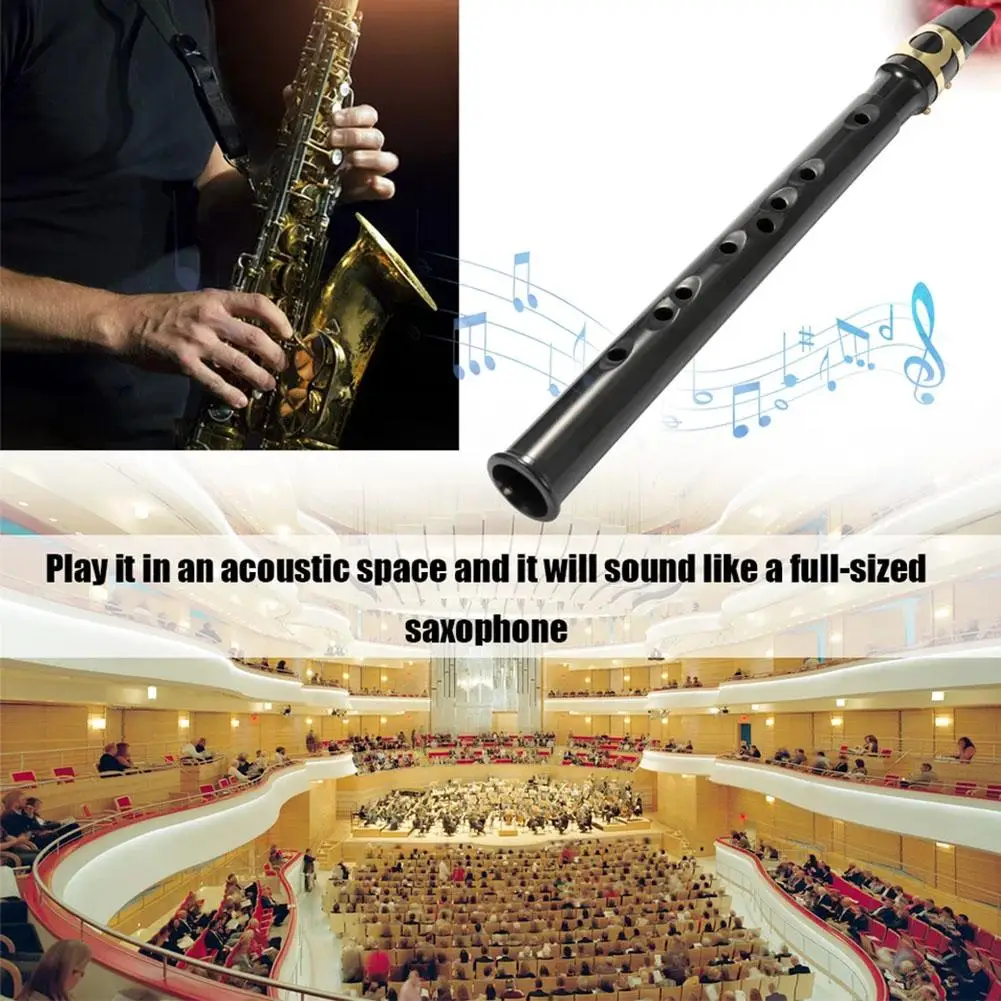 1pc Mini Saxophone Portable Pocket Sax ABS Material Easy To Play For Beginners Practice Unique Gift For Music Enthusiasts