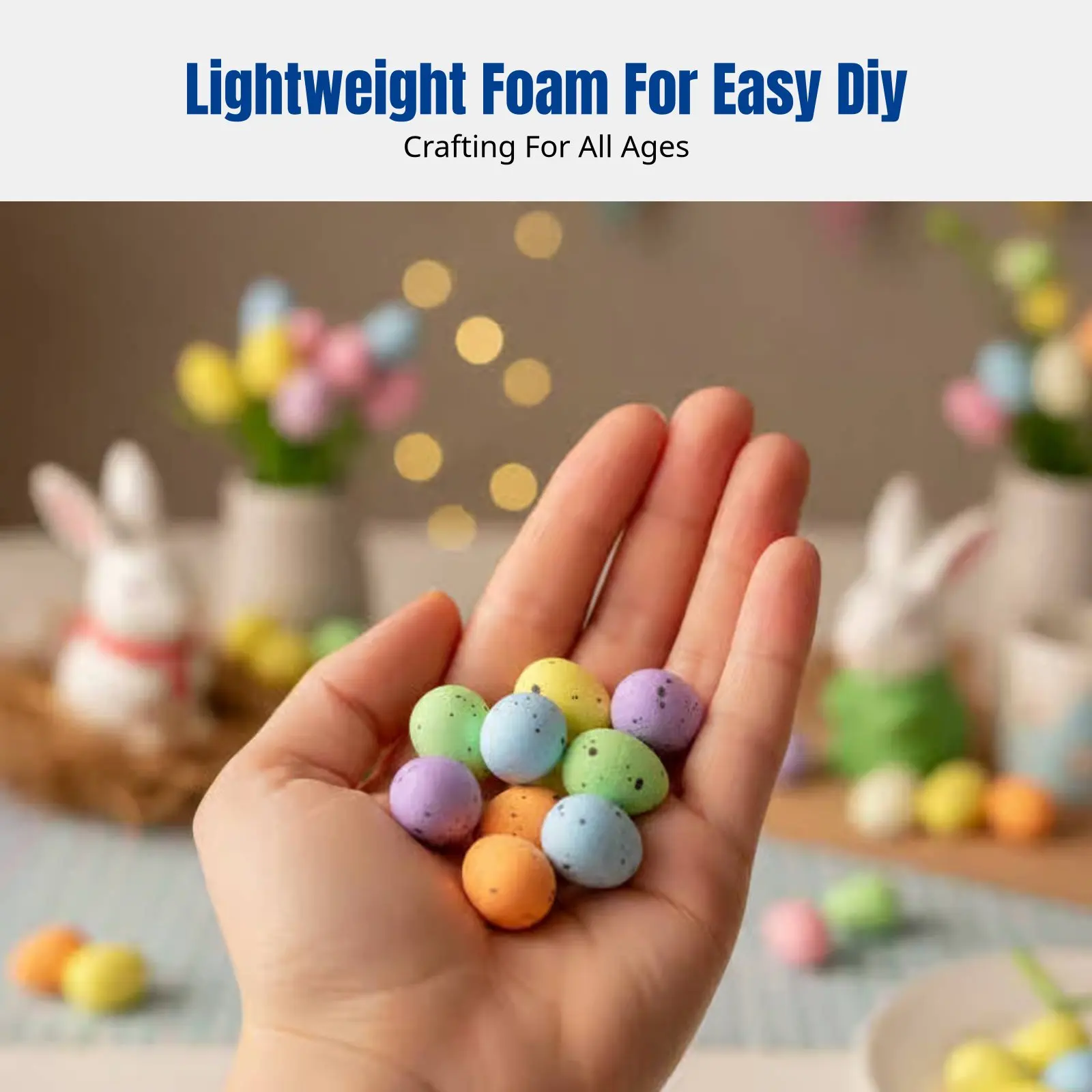 

Easter Cartoon Foam Eggs, Colorful Decor, DIY Wreath, Holiday Party, Yard Display