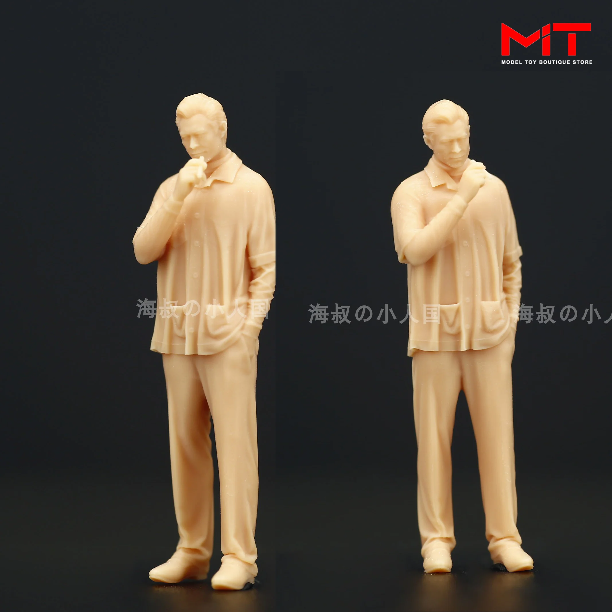 3D Print Diorama 1/87 1/64 1/43 A316 Hong Kong Gang Leader Male Figures Miniatures Sand Table Scene Props Model For Cars Toys