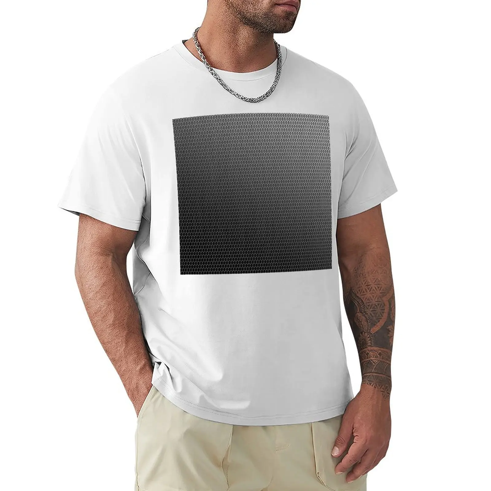 hexagonal net T-shirt summer top customs design your own sublime tops mens tall t shirts