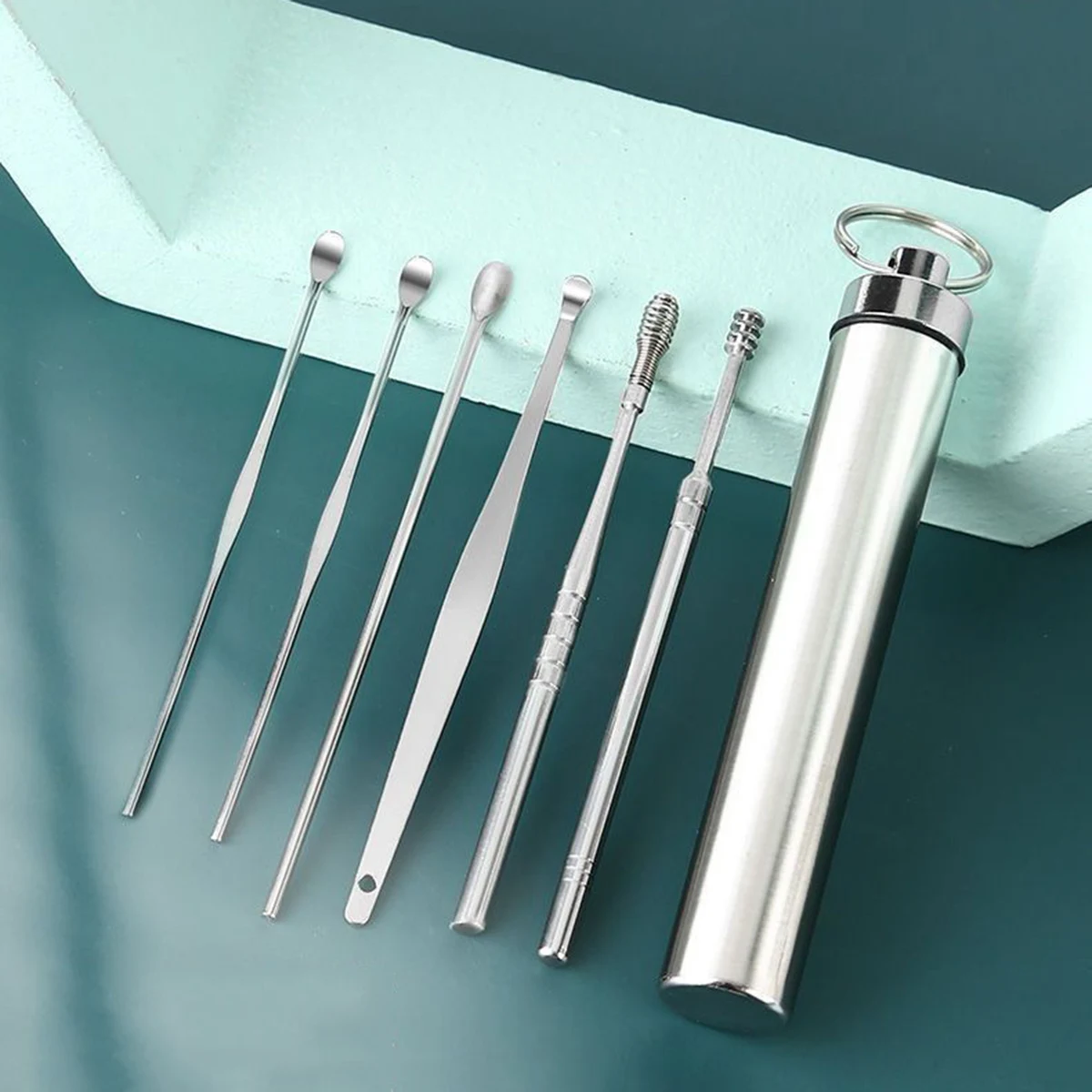 10-piece Ear Pick Cleaning Kit - Stainless Steel Storage Set with Multiple Functions