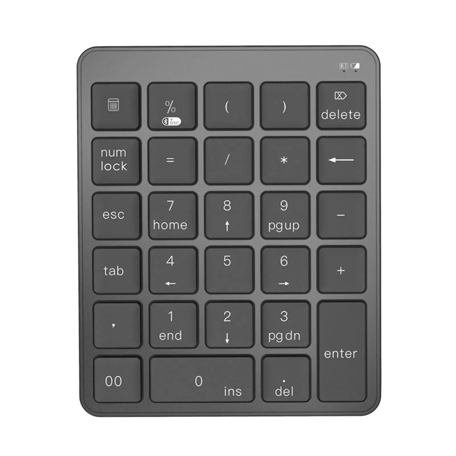 28 Key ic Keypad, Rechargeable Keypad with 10 Keys for Computer, PC, Laptop