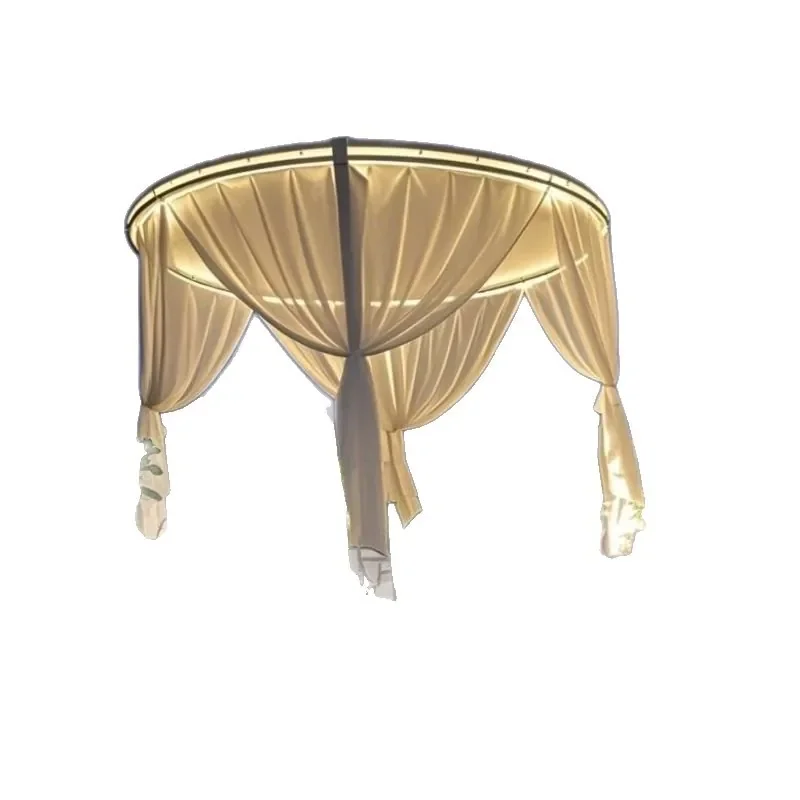 

Round Outdoor Gazebo Awning for Camp Garden Villa Courtyard Scenic B&B Courtyard Hotel Shade Sun Umbrella