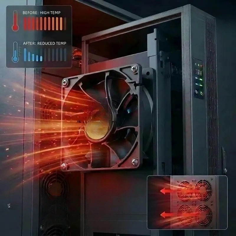 Industrial AC 220V 240V Cooling Fan Control Cabinet Ventilation High Temperature Resistant Cast Iron Axial Flow Fan for