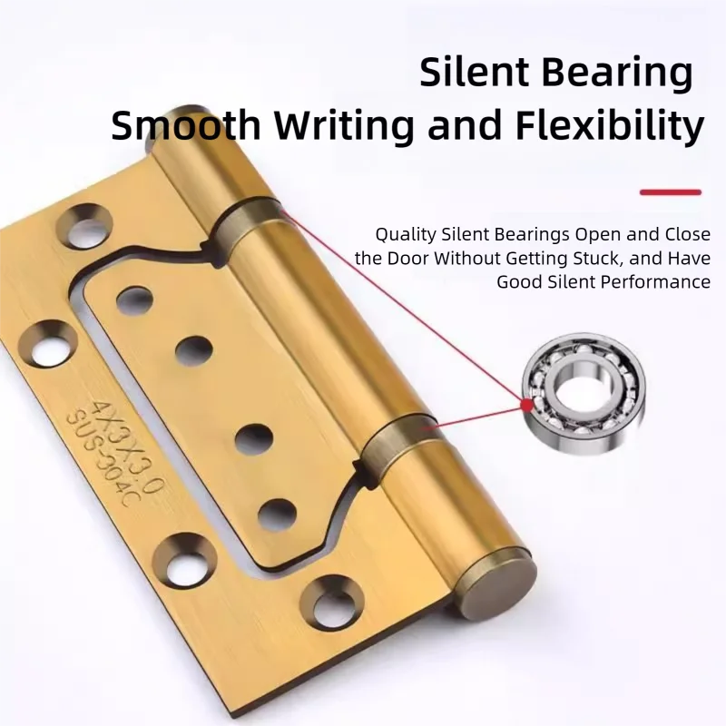 Mother-in-Child Door and Window Hinges, Embedded Door Hinges, No Need to Slot & Do Not Distinguish Between Left and Right