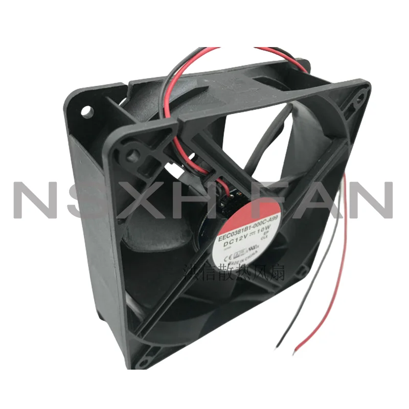 Ventilador de rolamento de esferas duplo, EEC0381B1-000C-A99 12038, 12V, Novo