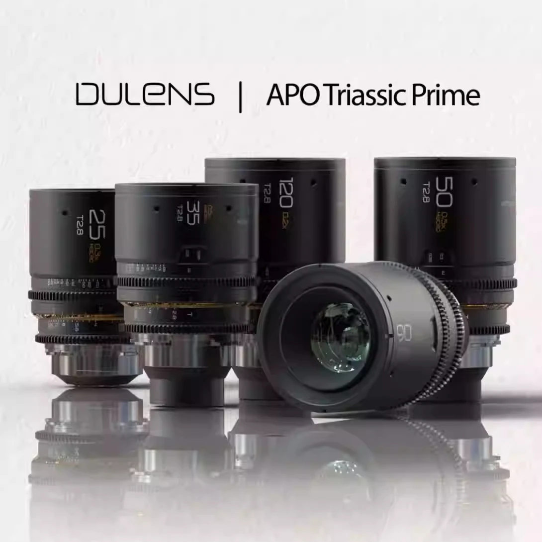 Dulens APO Triassic Prime 25/35/50/90/120mm Full Frame Cine Lens Apochromatic For ARRI PL Mount Camera