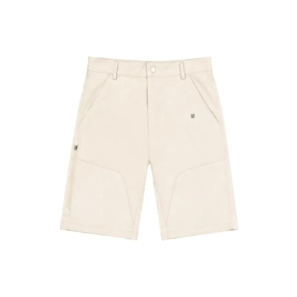 CH Herren Vielseitige Outdoor-Shorts mit Reißverschlusstasche, Feine CH Dunkle Stickerei Rechte Vordertasche, Frühling Resort Golf Training Outdoor – Detail 4