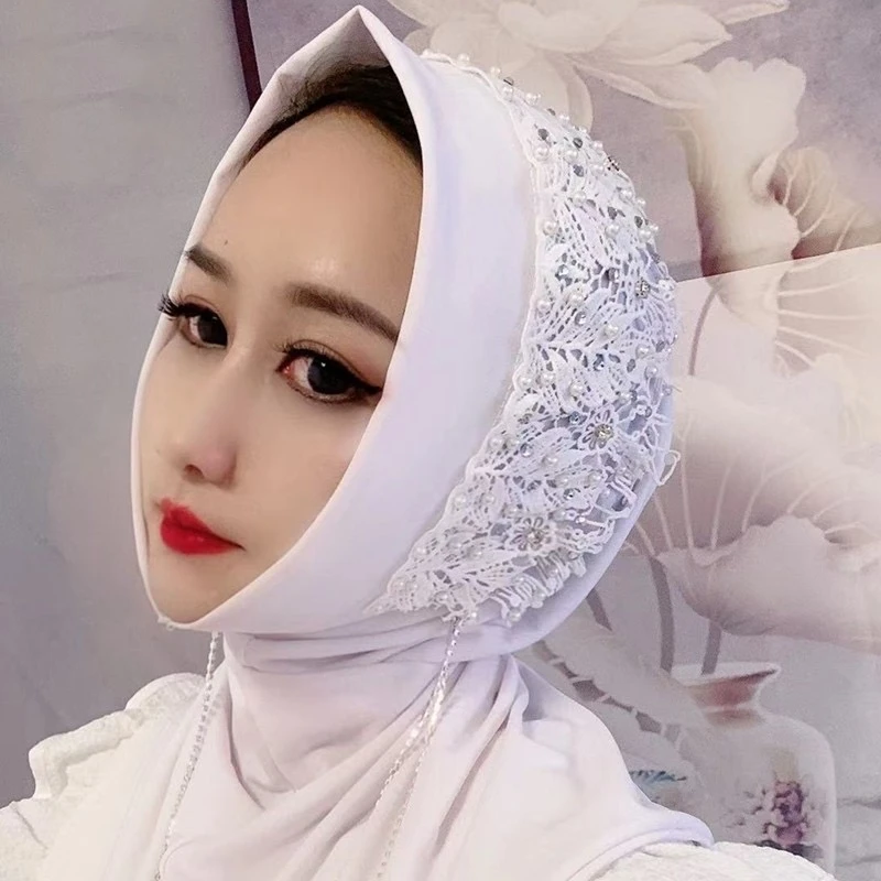 

Hijab Muslim Women Shawl Headscarf Freeshipping Luxury Tassels Scarf Malaysia Prayer Kufi Islam Saudi Arabia Fashion Pearl 05276