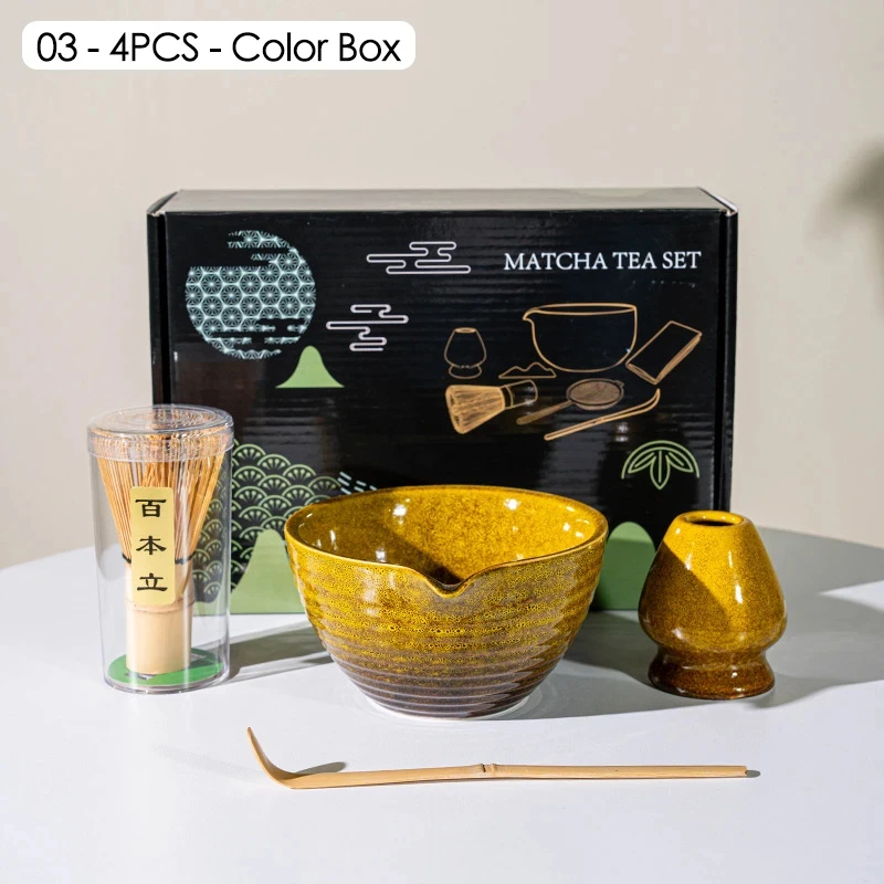 4/5/7PCS Japanese Matcha Set Safe Bamboo Whisk Teaspoon Tea Sets Indoor Beverage Shop Tea-making Tools Accessories