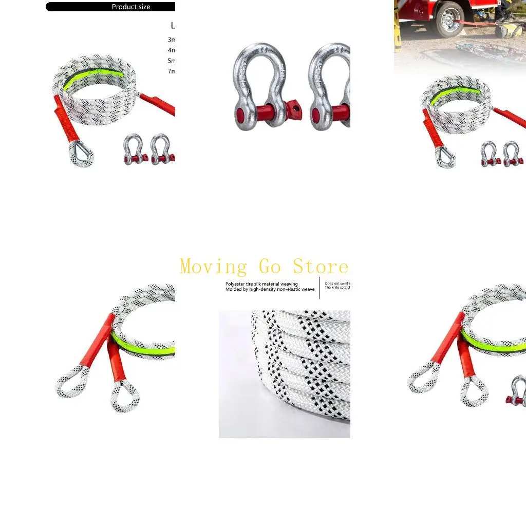 B5XD حزام حبل القطر B5xD للسيارة 10 طن طاقة سحب #1