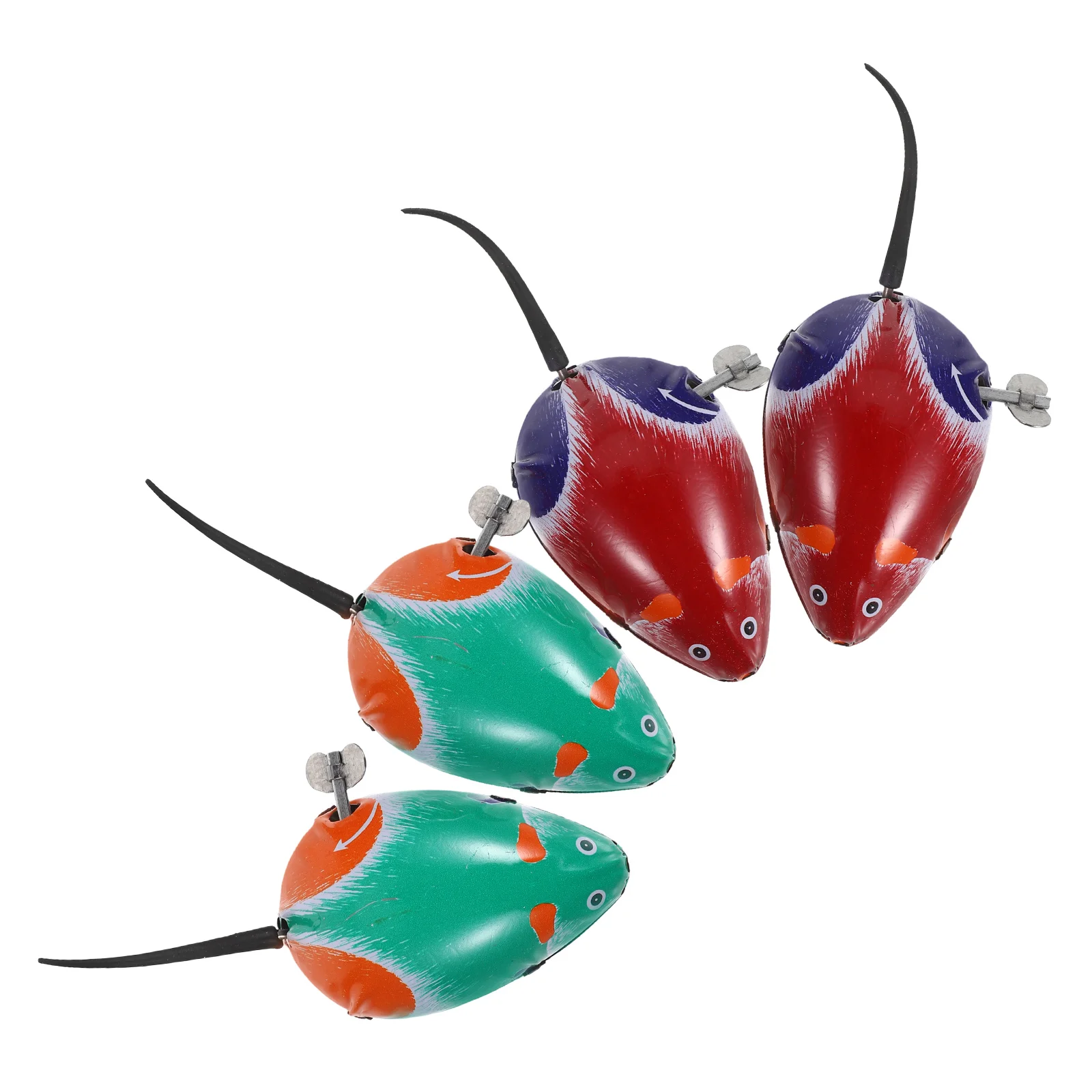 

4 pcs Wind Up Mouse Spring For Kids Crawl Walking Educational No Environmental Friendly Promote Parent-Child