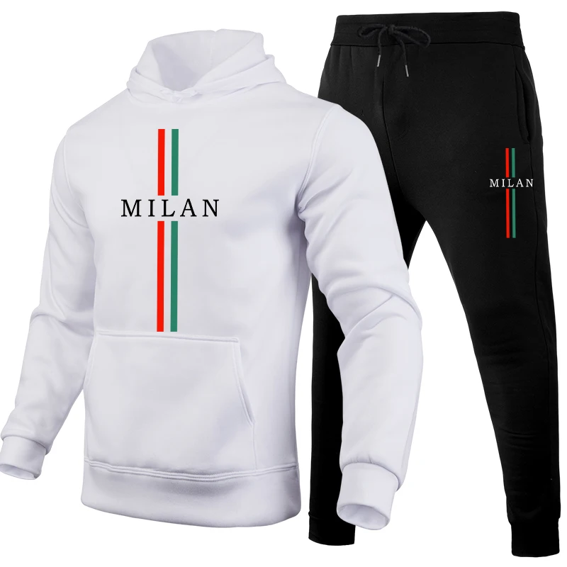 

Men's Fashion Tracksuit Hoodies&sweatpants High Grade Male Daily Casual Sports Jogging Suit Winter Gym Fitness Hooded Outfits