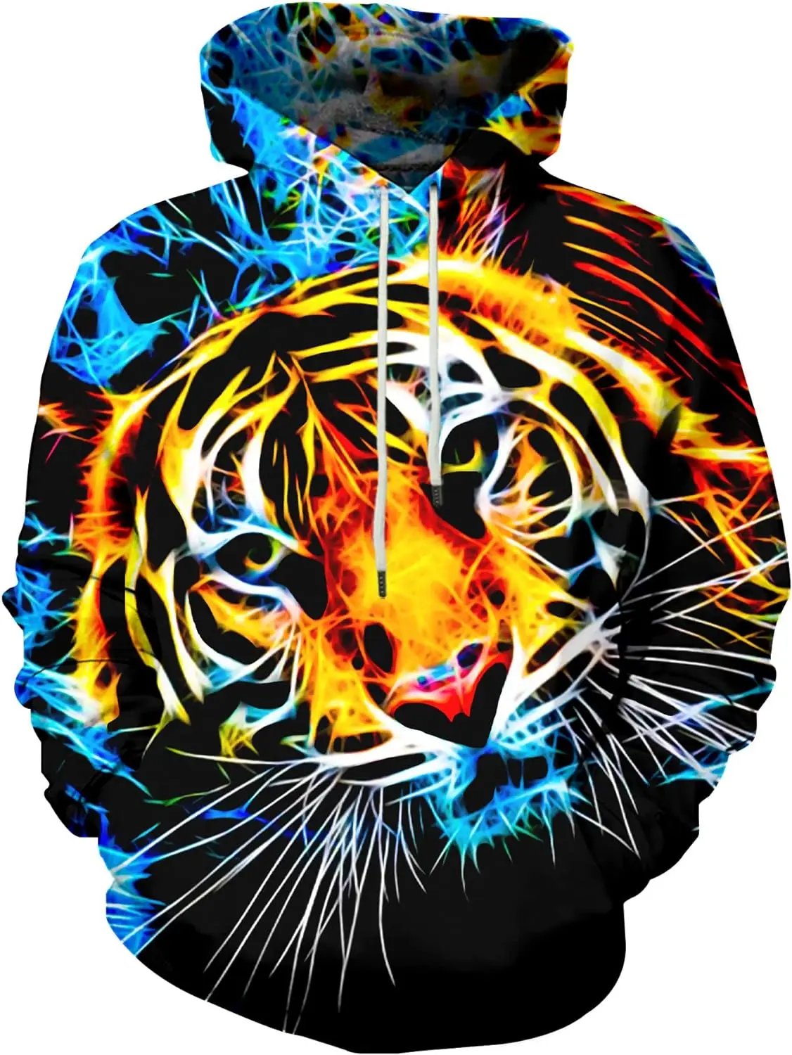 2023 New Cute Kitten 3D Printed Retro Casual Hoodie for Men Fall/winter Street Retro Men Hip Hop Trend Increase Thickened Hoodie