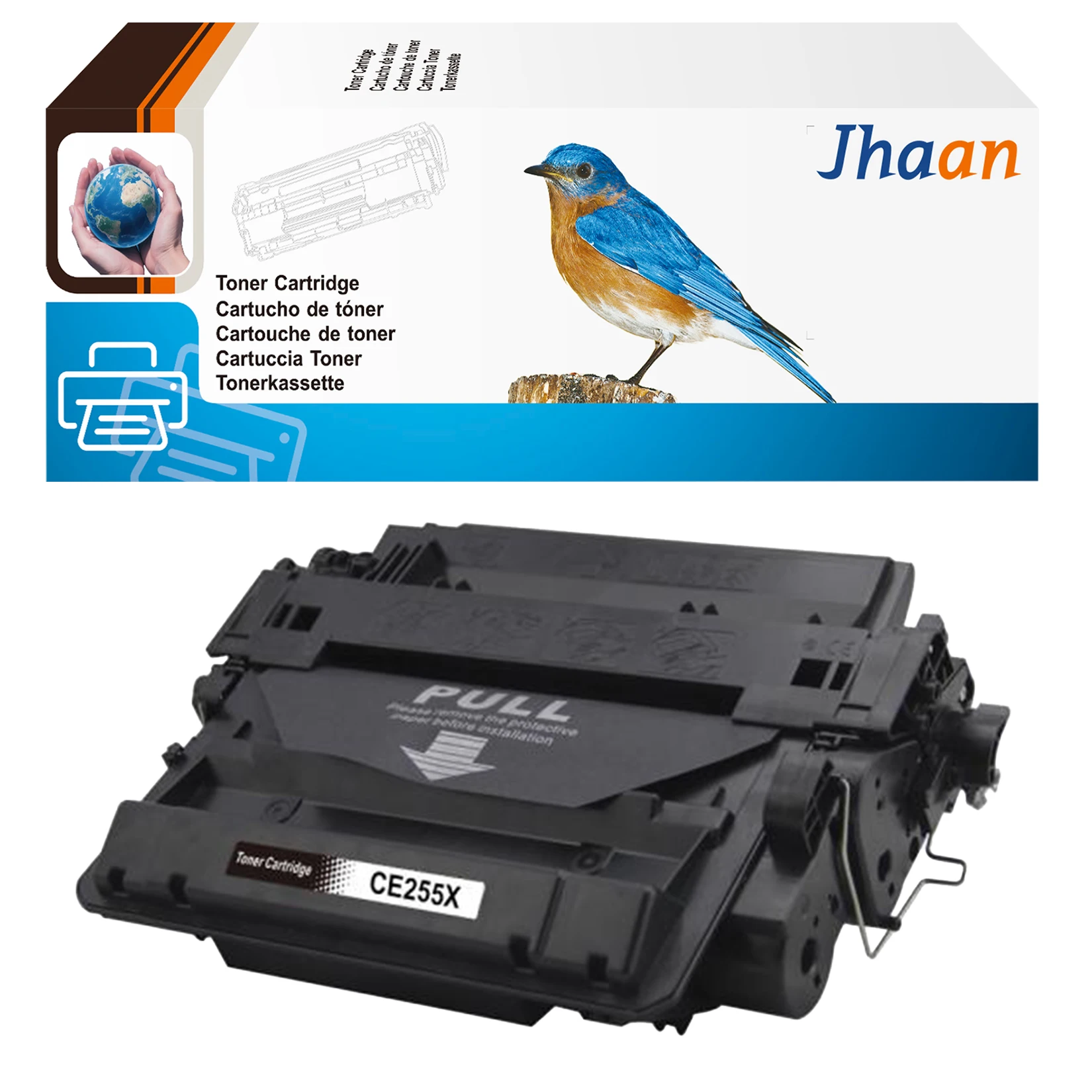 Jhaan 55A 55X Toner kompatibel mit HP 55A CE255A CE255X Toner Laserjet Enterprise P3015 P3015DN P3015D Pro 500 MFP M521DN – Detail 2