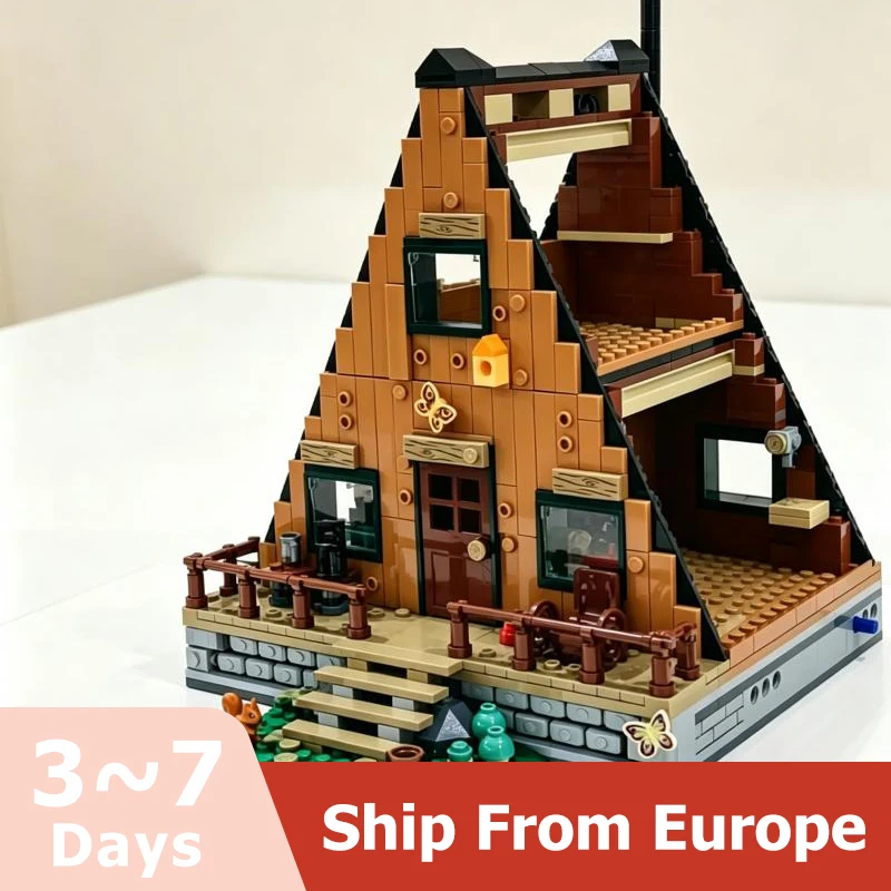 2082 pièces, modèle de maison, blocs de construction, jouets d'assemblage, décoration de bureau, cadeaux d'anniversaire pour enfants et adultes.