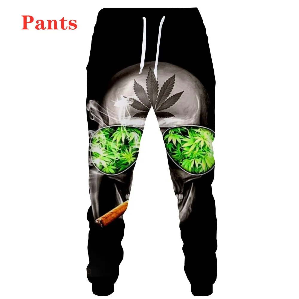 

New HOT Unisex Leaf 3D Print Causal Clothing Fashion Men Women Hip Hop Pants Plus Size S-7XL Trouser Jogger Men