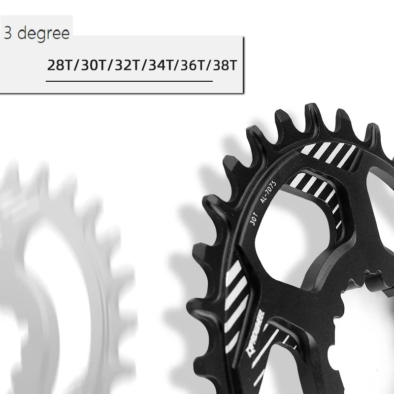 Prowheel mountain bike MTB GXP chainring 0 Degree disc direct mounted bicycle Crankset Offset 0mm 28t32t34t36t38t Aluminum Alloy