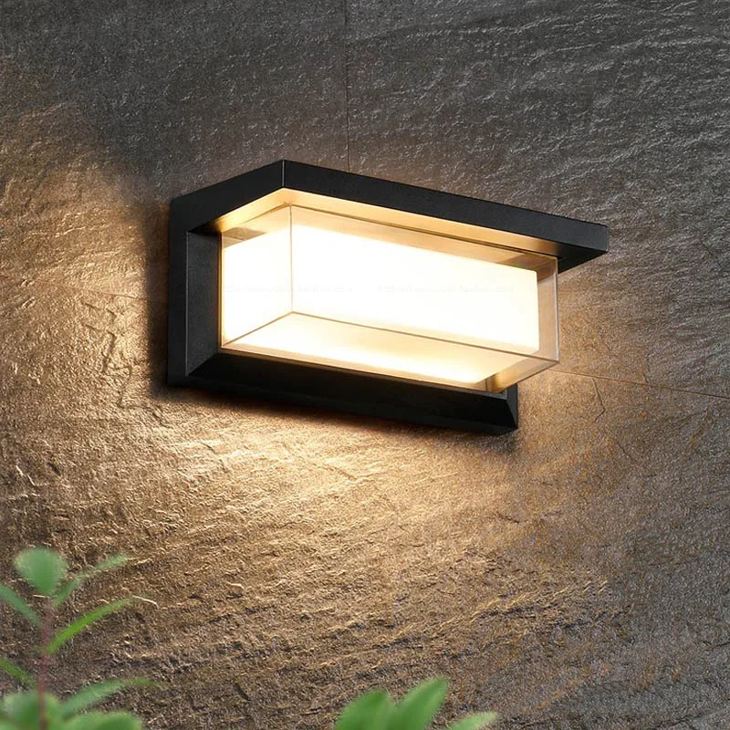 Imagem -02 - Led Outdoor Wall Lamp Led Outdoor Wall Light Impermeável Light Outdoor Porche Led Light com Sensor de Movimento Light Outdoor Lighting