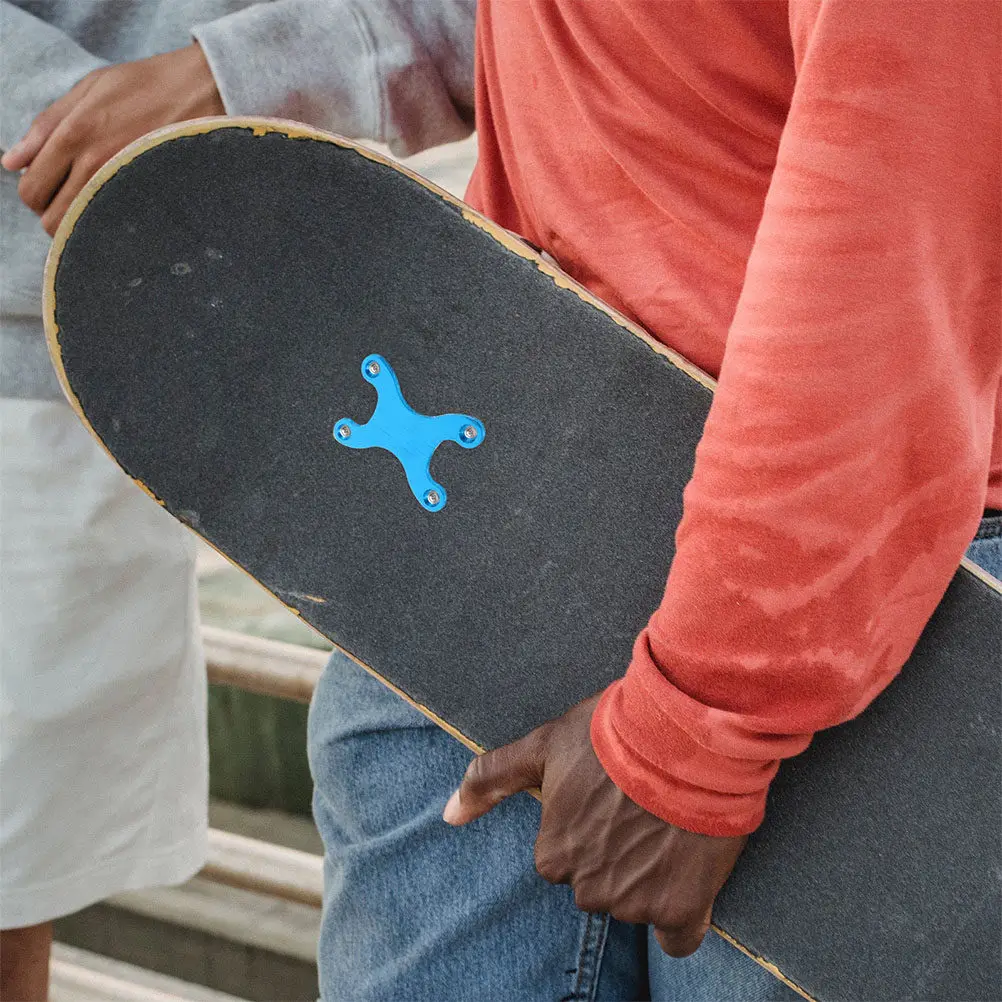 

4Pcs Sturdy Skateboard Gasket Ergonomic Design Easy Use Fixing Accessory Skateboard Bridge Gasket Portable Support