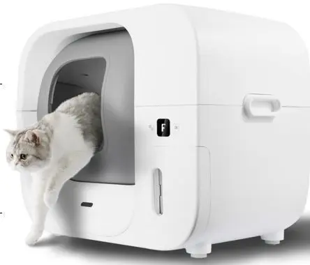 Self-Cleaning And Packing Smart Electric Cat Toilet 60L Large Automatic Cat Litter Box With App Control