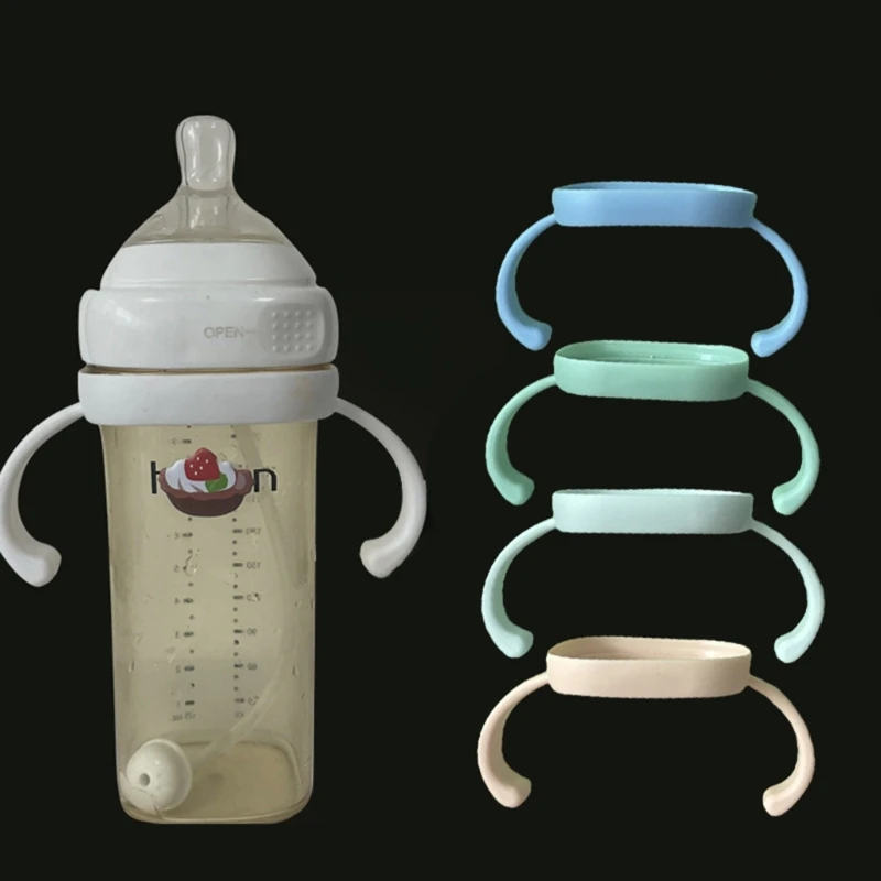 Toddler Self Feeding Training Handle Infant Baby Bottle Hand Grip Holder Secure Hand Shank for Milk Bottles