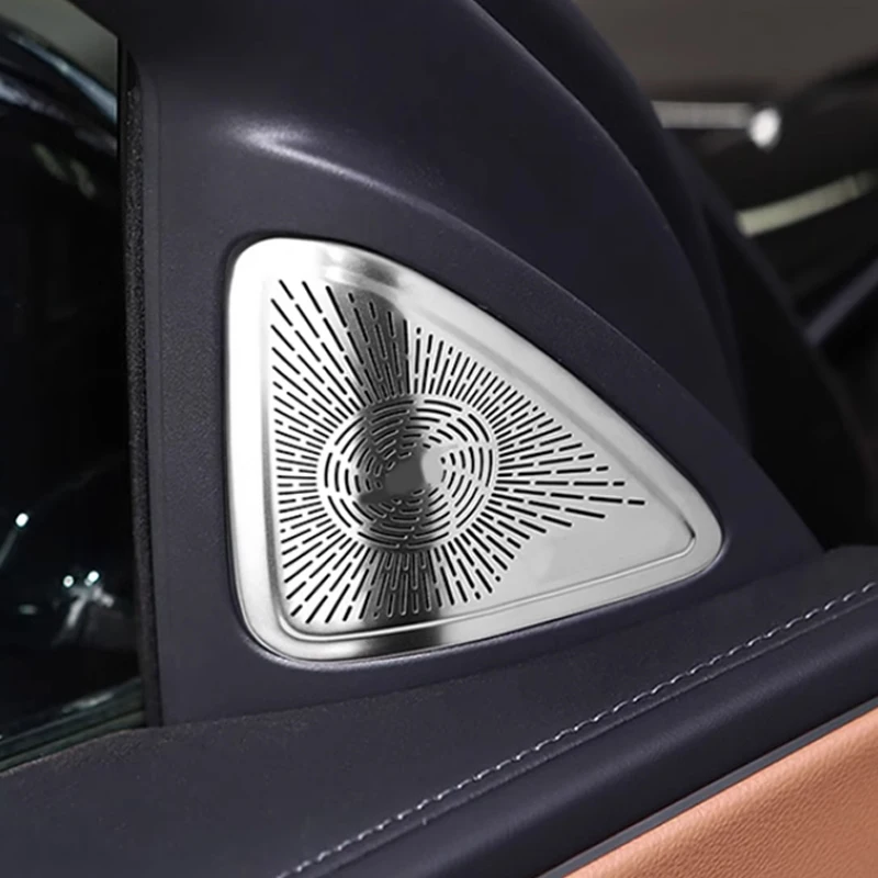 Do Mercedes Benz E Class W214 2024 2025 Samochodowy głośnik audio ze stali nierdzewnej na przednim słupku A Panel przedniej deski rozdzielczej Osłona wylotu powietrza