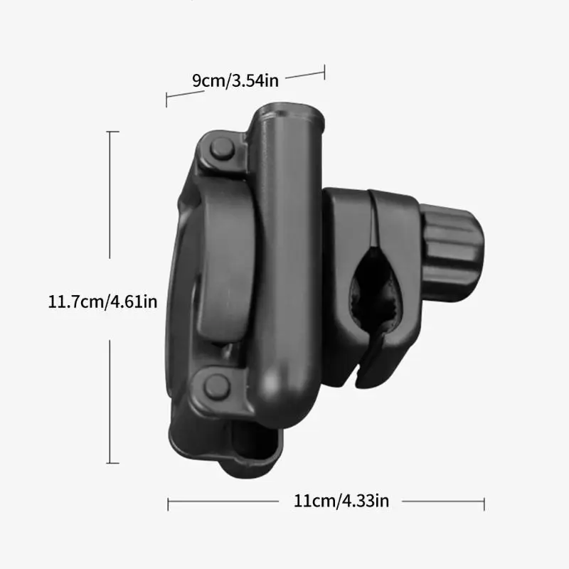 U13F 2 in 1 Design Baby Strollers Cup Holder Nonslip Storage Base Phone Slot for 0.55-1.7Inch Tube on Most Equipment