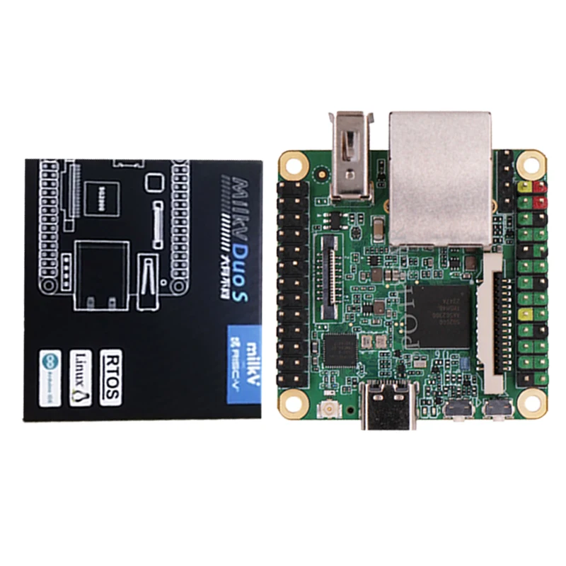 【Erste Autorisierte Agentur】Milk-V Duo S 512 MB SG2000 RISC V Linux Board Top-Version-Milk-V-Duo Option WiFi / EMMC-8G / POE