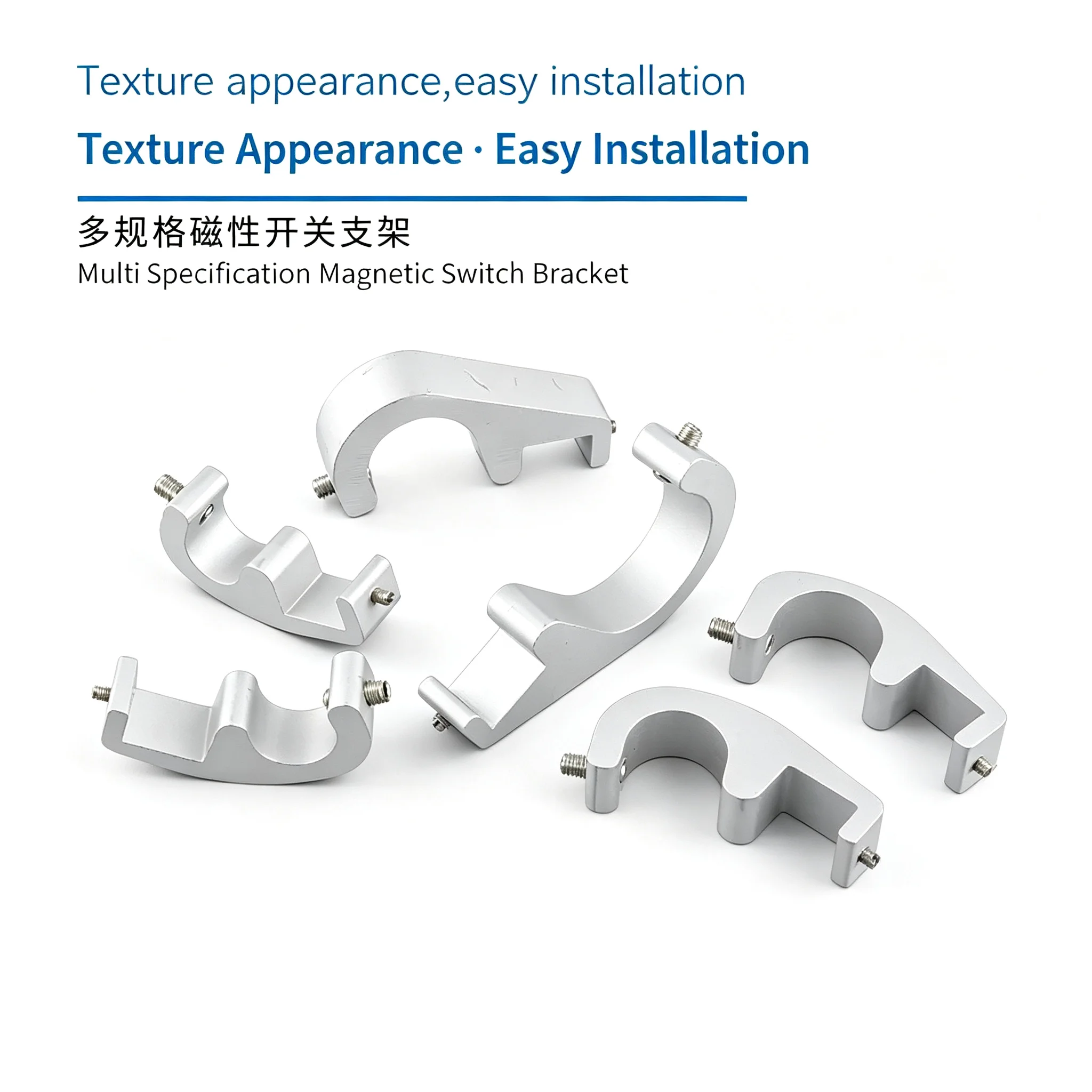 Fixed Buckle Magnetic Switch SC Cylinder CS1-F/U CMSG/DMSG Stainless Steel Sensor Installation Bracket F-SC32/50/100SH PM6/8/10