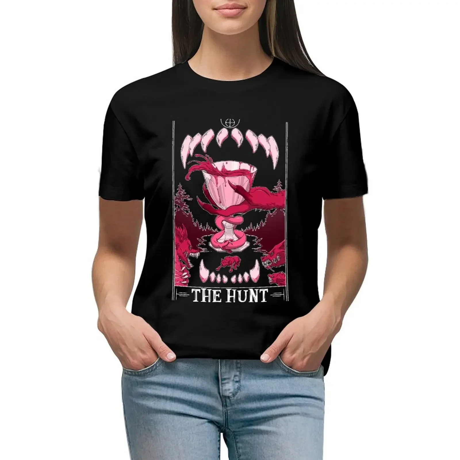 

The Hunt Tarotesque - (Dark) T-Shirt customs design your own shirts graphic tees animal prinfor funny t shirts for Women