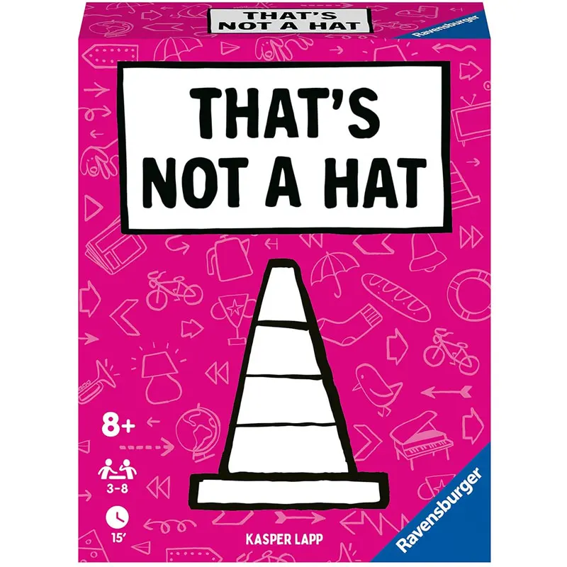 Unique That’s Not a Hat Happy Party Game Set,Top Board Game with Basic Extended Card Game, English Tabletop Game for 3-8 Players image 6