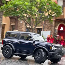 Scale 1/18 Alloy Diecast Metal 2021 Ford Bronco Wildtrak Car Model Simulation Handicraft Adult Toy Decoration Collectibles Gift