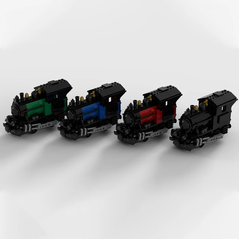 363ピース MOC MOT 小型列車エンジン 改良型列車 組み立てブロック STEM キッズ STEAM 学習 クリスマス おもちゃ ギフト 組み立て玩具