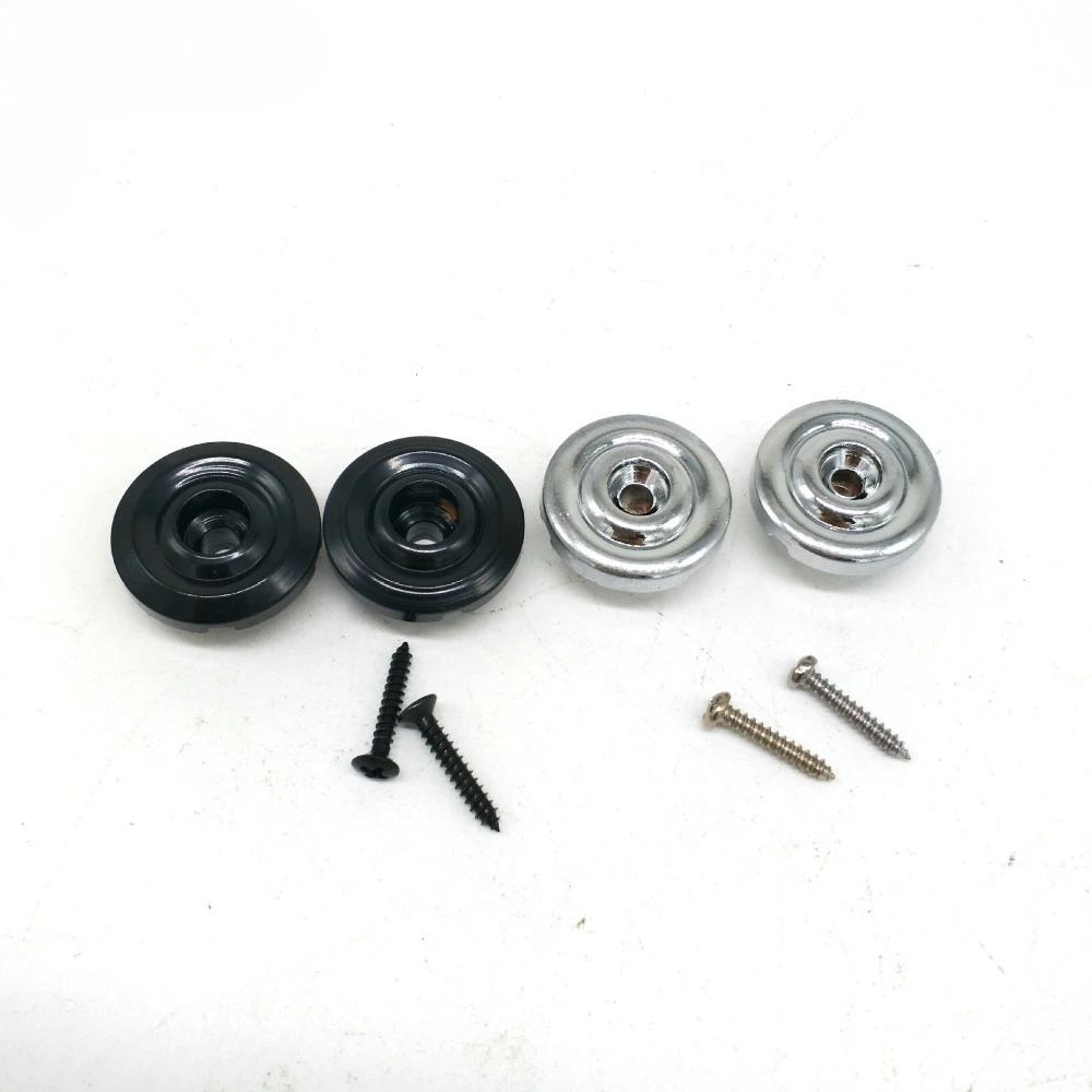 

Медные замки для гитарных ремней, грибы, головки, замки для гитарных басовых ремней, булавки, пряжка для ремня, кнопки, серебристый/черный замок для гитарного ремня, 2 шт.