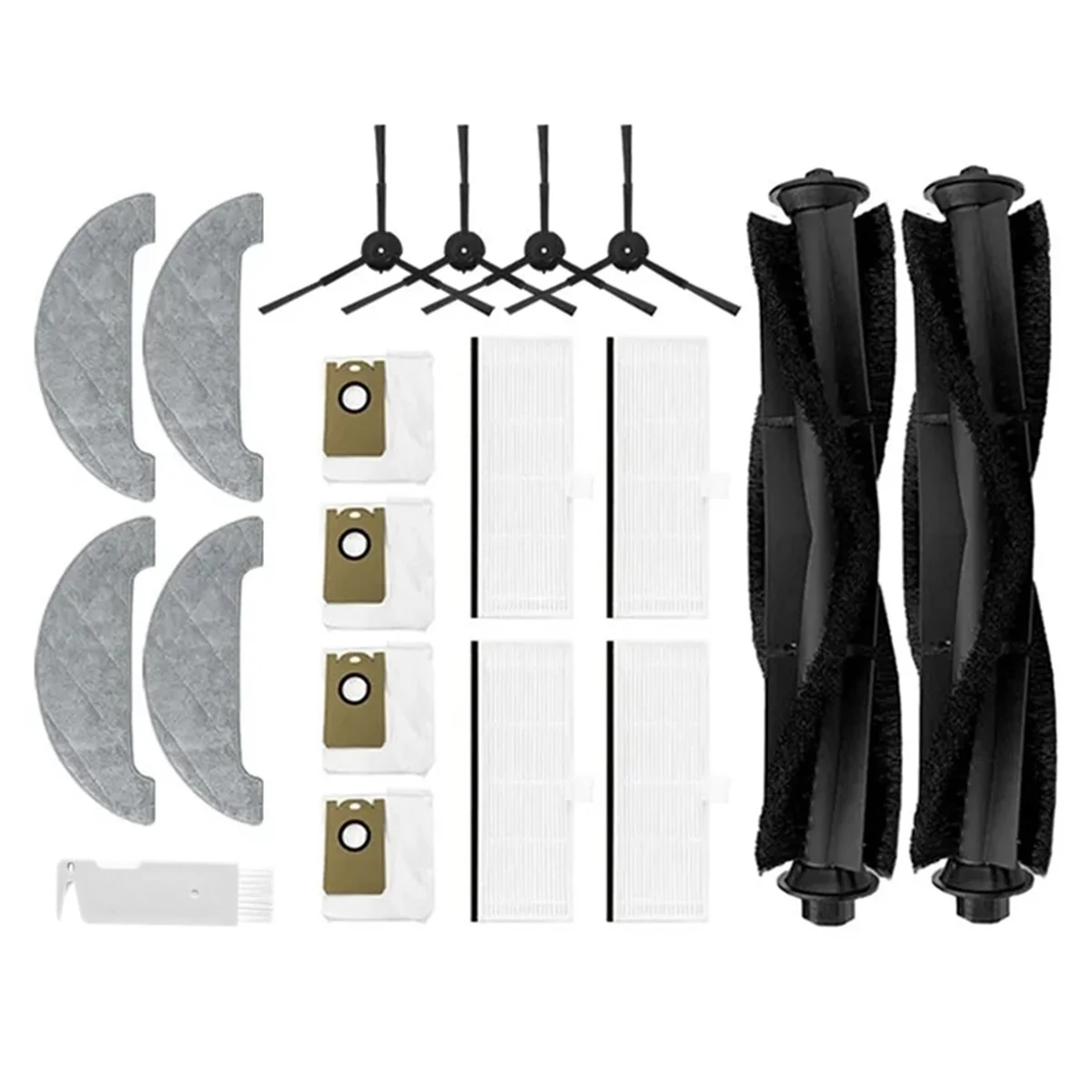 

A04V для робота-пылесоса S9, аксессуары, фильтр Hepa, основная боковая щетка, мешок для пыли, тряпки для швабры, запасные части