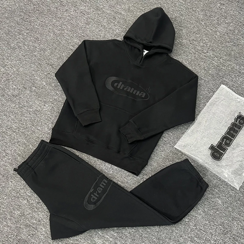 

American Best-selling Drama Call Hooded Sweatshirt High Street Fashionable Embroidery Best Quality Drama Call Fleece Hoodies